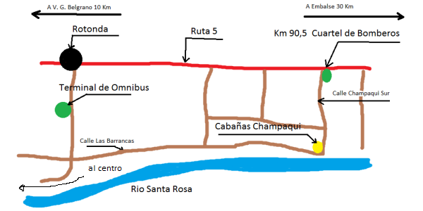 ubicacion cabaas en santa rosa de calamuchita